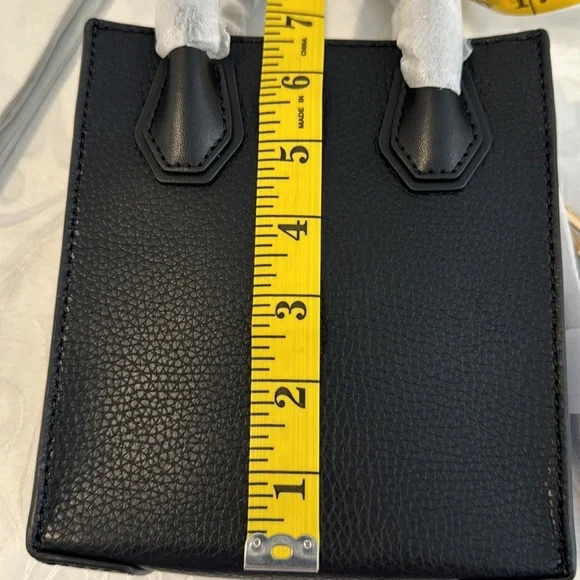 Michael Michael Kors Mercer Extra-Small Pebbled Leather Crossbody Bag. - Picture 11 of 14